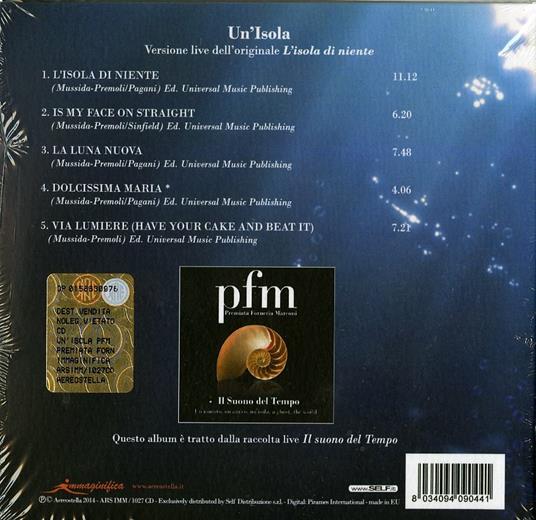 Un'isola - CD Audio di Premiata Forneria Marconi - 2