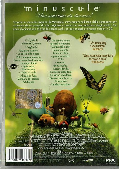 Minuscule. La vita segreta degli insetti. Serie 2. Vol. 2 di Thomas Szabo - DVD - 2