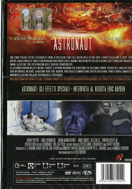 Astronaut. The Last Push di Eric Hayden - DVD - 2