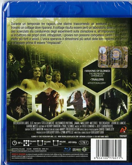 Cloned di Gregory Orr - Blu-ray - 2