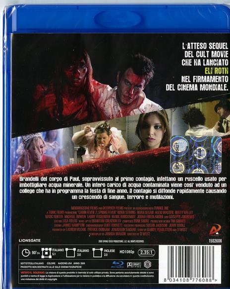 Cabin Fever 2. Il contagio di Ti West - Blu-ray - 2