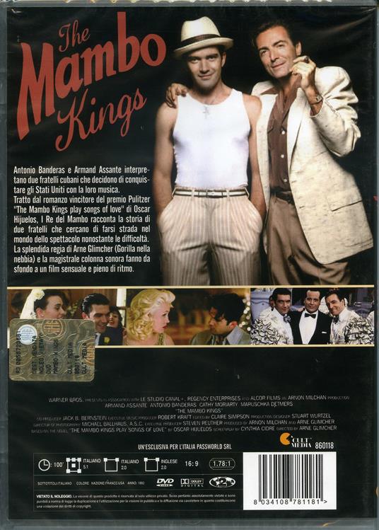 I Mambo Kings. I Re del Mambo di Arne Glimcher - DVD - 2
