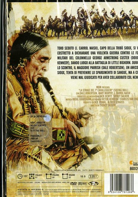 La strage del Settimo Cavalleggeri di Sidney Salkow - DVD - 2