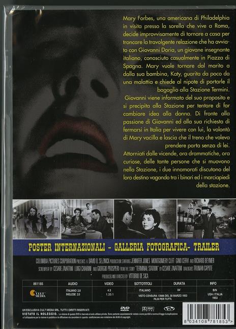 Stazione Termini. Indiscretion of an American Wife di Vittorio De Sica - DVD - 2