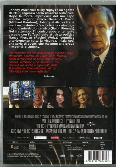 Page Eight di David Hare - DVD - 2