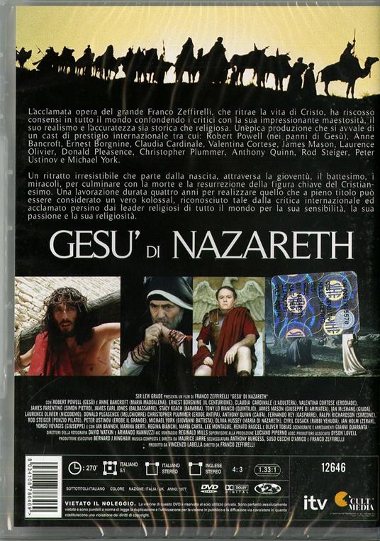 Gesù di Nazareth (2 DVD) di Franco Zeffirelli - DVD - 2