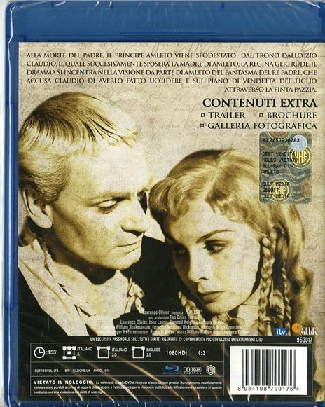Amleto di Laurence Olivier - Blu-ray - 2