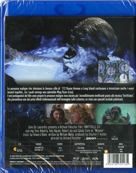 Amityville 3D. The Demon di Richard O. Fleischer - Blu-ray - 2