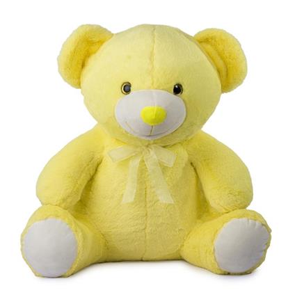 Peluche Orso 55 Cm Rainbow Giallo Con Fiocco  25610