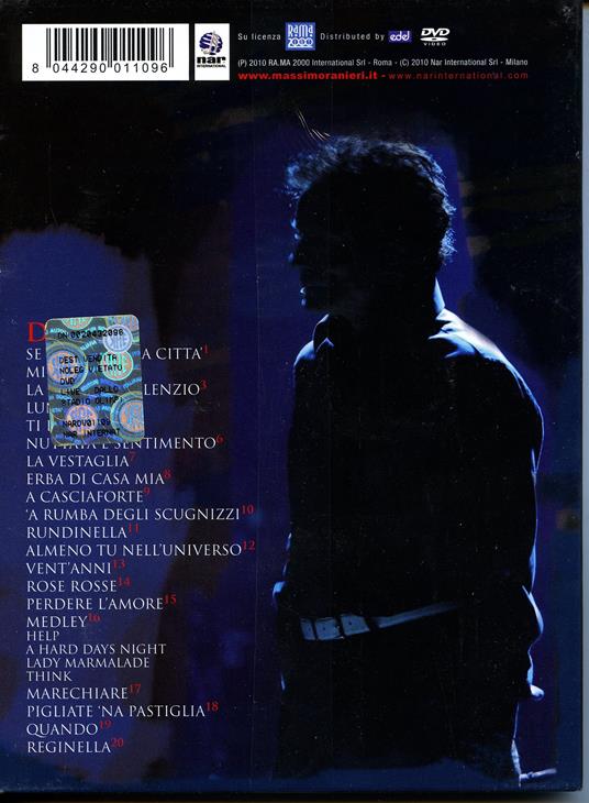 Massimo Ranieri. Live dallo Stadio Olimpico di Roma (DVD) - DVD di Massimo Ranieri - 2