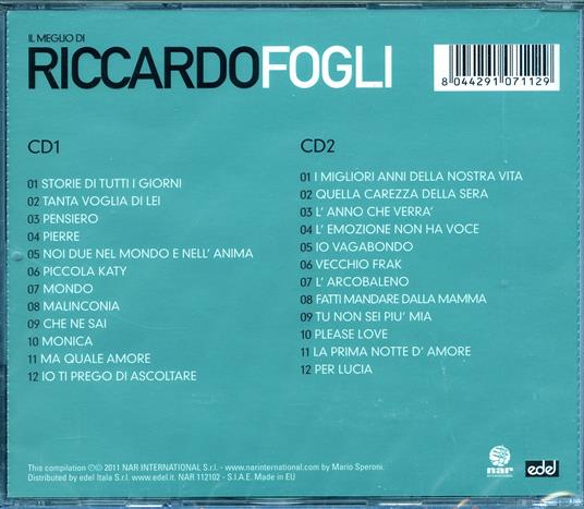 Il meglio di Riccardo Fogli - CD Audio di Riccardo Fogli - 2