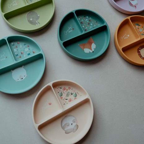 Piatto con ventosa in silicone - Bradipo Gnawy - 6