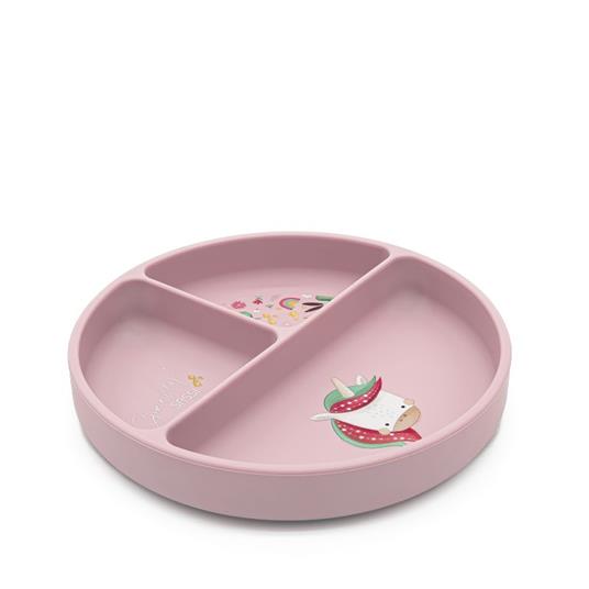 Piatto con ventosa in silicone - Unicorno Sparkly - 2