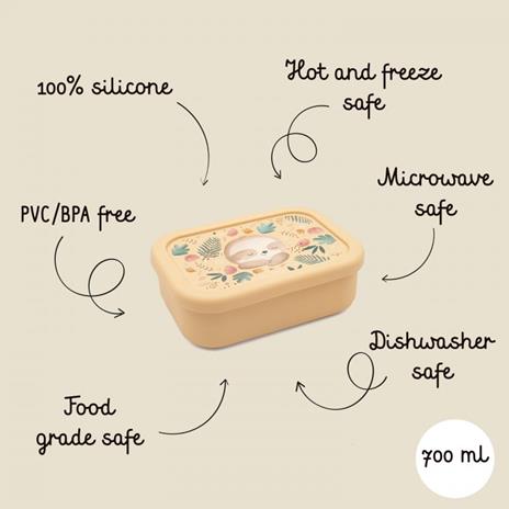 Porta merenda in silicone - Bradipo Gnawy - 4