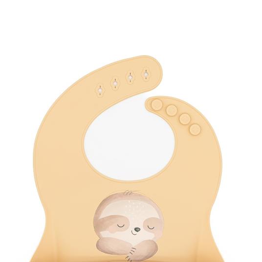 Bavaglino con tasca in silicone - Bradipo Gnawy - 2