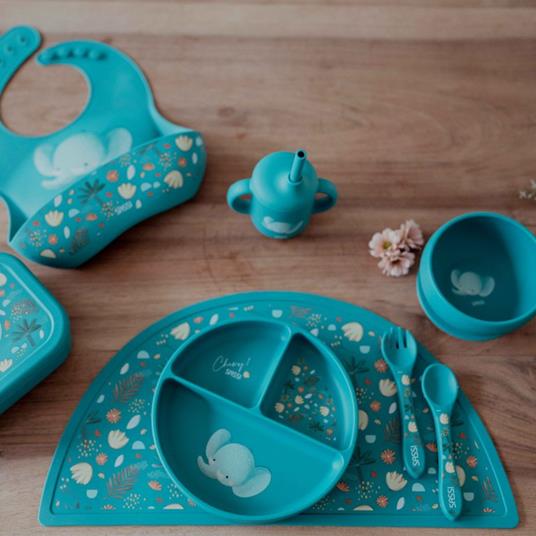 Bavaglino con tasca in silicone - Elefante Chewy - 4