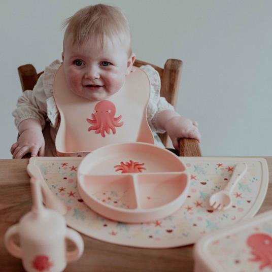 Bavaglino con tasca in silicone - Polpo Slurpy - 4