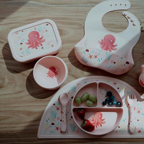 Bavaglino con tasca in silicone - Polpo Slurpy - 5