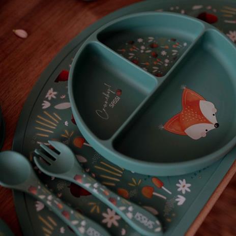 Piatto con ventosa in silicone - Volpe Crunchy - 3