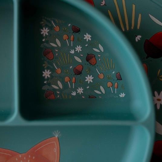 Piatto con ventosa in silicone - Volpe Crunchy - 6