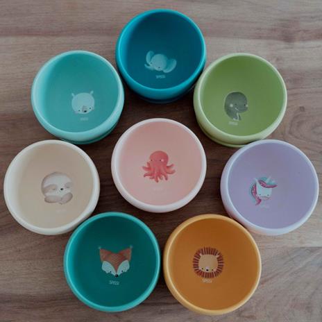 Ciotola con ventosa in silicone - Orso Munchy - 5