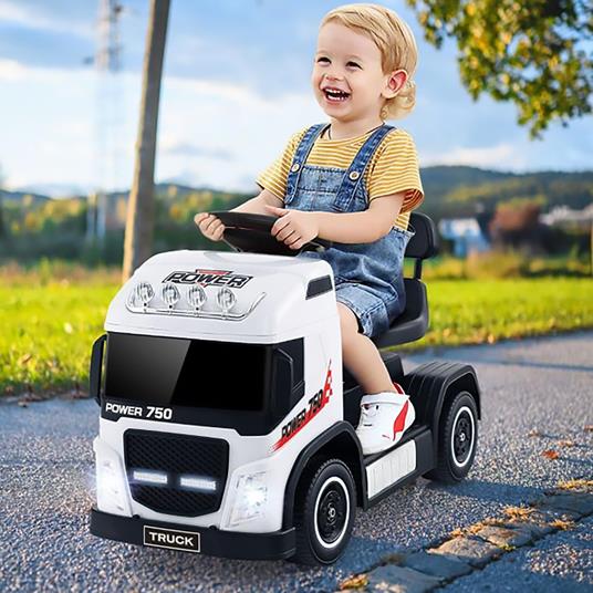 Camion Elettrico per Bambini Small Truck 6V Bianco - 3