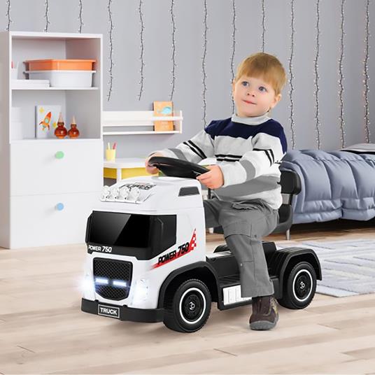 Camion Elettrico per Bambini Small Truck 6V Bianco - 4