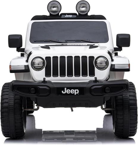 Auto Elettrica Macchina per Bambini 2 Posti Jeep Wrangler Rubicon Bianca 12V con Telecomando - 3