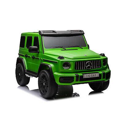 Auto elettrica per bambini Mercedes-Benz G63 con telecomando 2,4 Ghz Verde Opaco