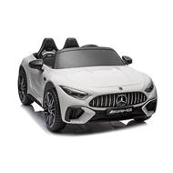 Auto elettrica per bambini Mercedes AMG SL 63 con telecomando 2,4 Ghz Bianca