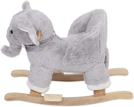 Elefantino a Dondolo in Morbido Peluche Cavalcabile per i Bambini Più Piccoli - 2