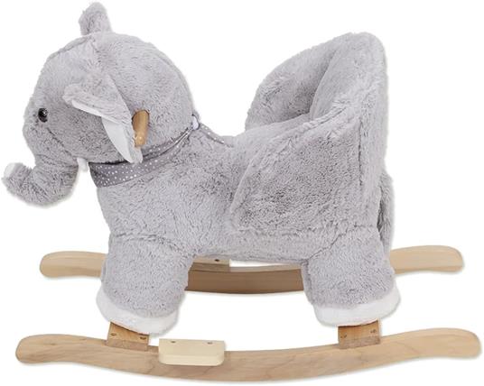 Elefantino a Dondolo in Morbido Peluche Cavalcabile per i Bambini Più Piccoli - 2