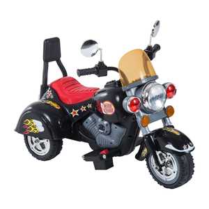 Giocattolo Homcom Moto Elettrica per Bambini con 3 Ruote 6V, Nero HomCom