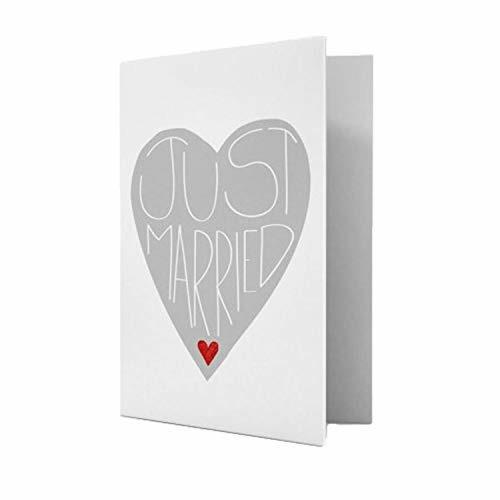 Biglietto auguri matrimonio, just married - 11.5 x 17 cm
