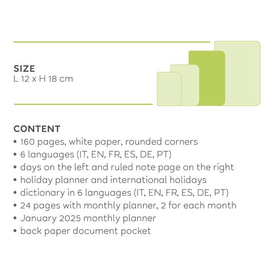 Agenda 2023-2024 Legami, 12 mesi, settimanale, medium, con notebook, foto FLOWERS - 9