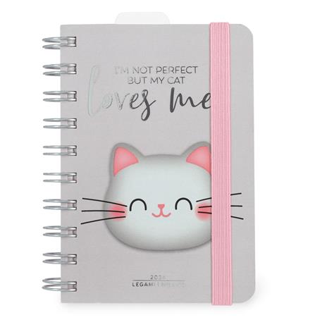 Agenda 2023-2024 Legami, 12 mesi, giornaliera, small, spiralata, foto - KITTY