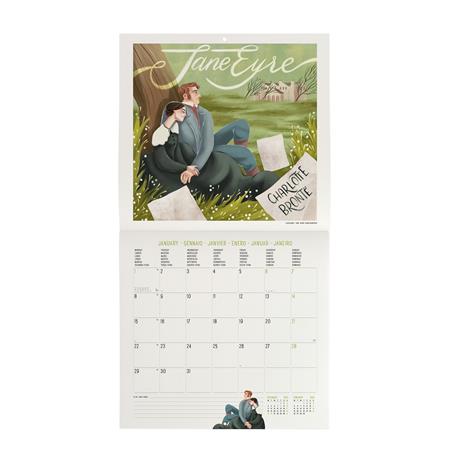 Calendario 2024, da parete, carta non patinata - 30 x 29 cm BOOK LOVER'S - 2