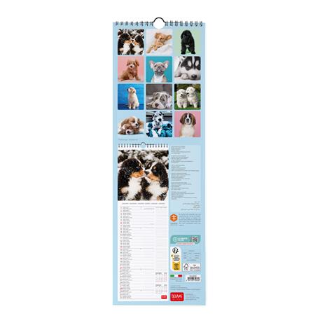 Calendario 2024, da parete, 16 x 49 cm PUPPIES - 3