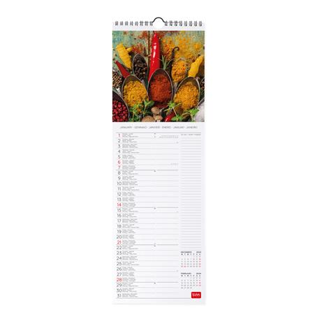 Calendario 2024, da parete, 16 x 49 cm HERBS & SPICES - 2