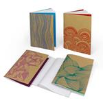 Arbos Kit 4 Quaderni Organic, 12x17 cm, 64 Pagine Bianche, Carta Riciclata 80gr