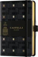 Taccuino Castelli, a quadretti, rigido, Weaving Gold - 9 x 14 cm