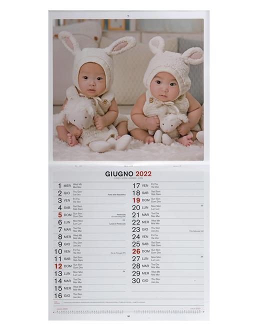Calendario 2022, da parete, Cute Babies - 30 x 30 cm - 2