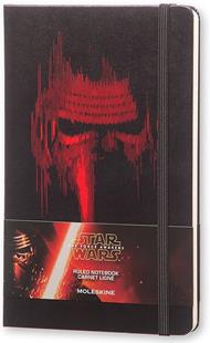Taccuino Moleskine Star Wars Limited Edition large a righe. Episode VII Kylo Ren. Nero