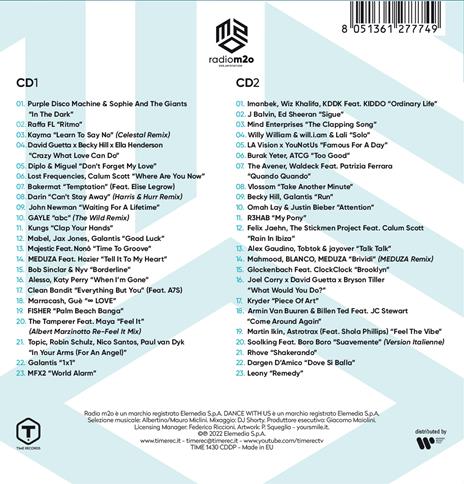 m2o presenta Dance with Us #5 - CD Audio - 2