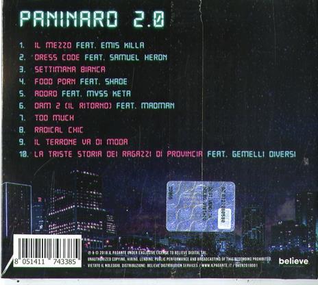 Paninaro 2.0 - CD Audio di Il Pagante - 2