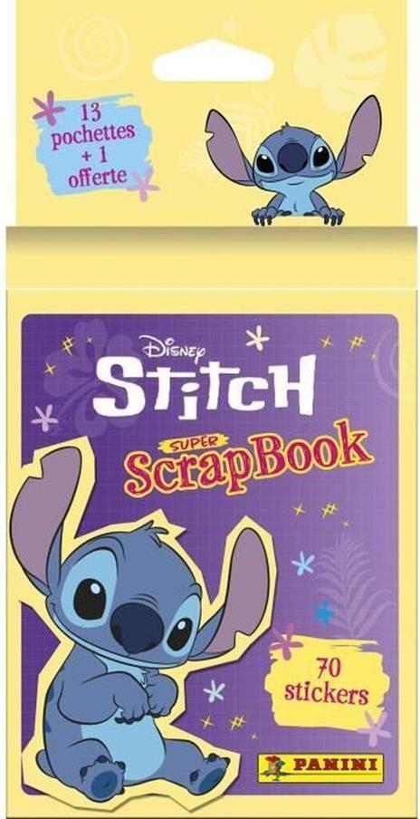 Confezione blister da 13 bustine + 1 omaggio - Stitch 2 - My Super Scrapbook 70 adesivi