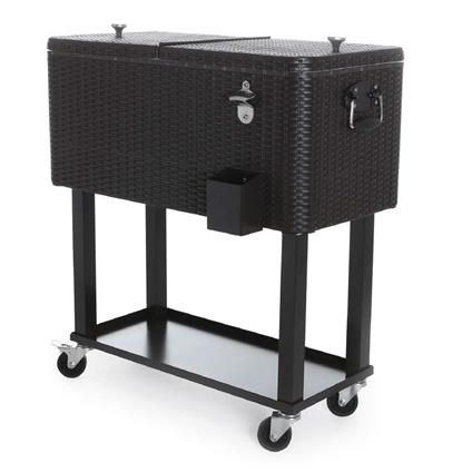 Ghiacciaia Da Giardino In Polirattan 75 L