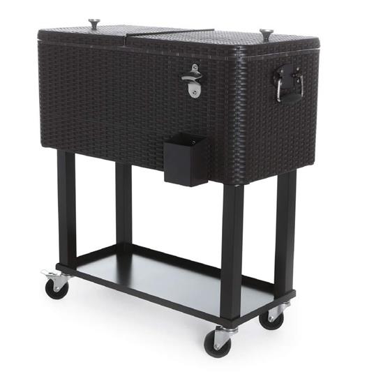 Ghiacciaia Da Giardino In Polirattan 75 L