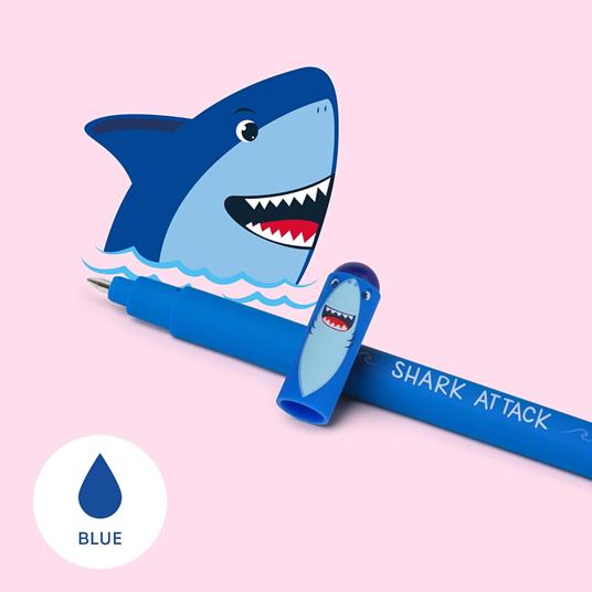 Legami Penna Gel Cancellabile Shark - Squalo - 4