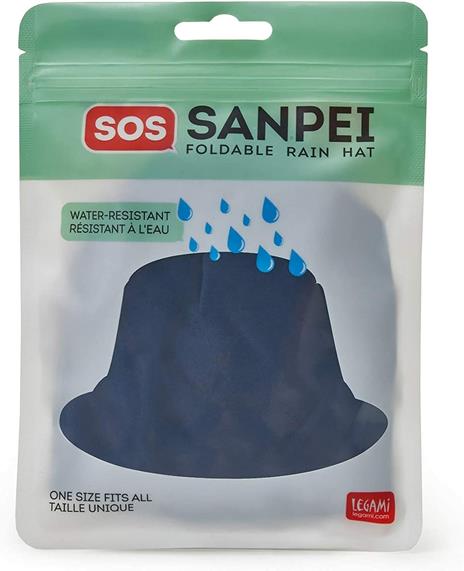 Cappello antipioggia pieghevole, Sos Sanpei Foldable Rain Hat - Blue - 6
